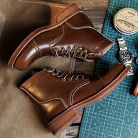 Bottes Martin en cuir véritable pour homme, style britannique vintage, bottes de travail, bottes de moto, bottes de randonnée en plein air