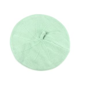 Topi Baret Rajut Warna Solid Musim Gugur Musim Dingin 2023, Fashion Terbaru 100% Akrilik untuk Bayi Perempuan, Topi Hangat Berbahan Wol - Product Image 5