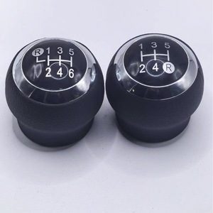 Pommeau de levier de vitesse en cuir noir, 6 vitesses, tête de changement de vitesse manuelle, pour Toyota Corolla Yaris, conception ergonomique - Product Image 1