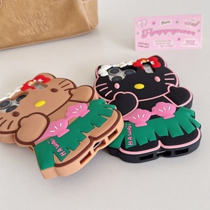 Coque de téléphone portable en silicone 3D motif chat mignon, étui en caoutchouc pour iPhone 11 12 13 14 15 16 17 Pro Max, vente en gros - Product Image 4