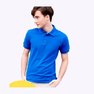 Camisa de manga corta de algodón de 220g con logotipo Ropa de trabajo para eventos <span class=keywords><strong>Camiseta</strong></span> con solapa Ropa DE TRABAJO corporativa Camisa de golf cultural - Product Image 1