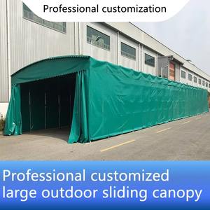 Tente manuelle télescopique avec roues, coulissante, pour abri de voiture, garage, stand, <span class=keywords><strong>barbecue</strong></span>, salon professionnel, ou comme abri de stationnement extérieur. - Product Image 3