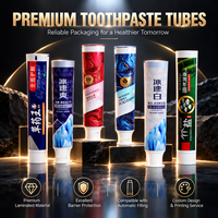 Tubes de dentifrice en aluminium et plastique avec bouchon à vis, impression UV, emballage personnalisé avec logo, 12,7 à 35 mm