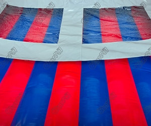 Khổng lồ thương mại vui vẻ trò chơi bơm hơi Inflatable bóng rổ kết nối bốn đào tạo trò chơi cho trẻ em sự kiện - Product Image 4