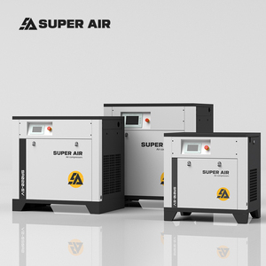 ضاغط هواء محمول سوبر إير 7.5 كيلوواط/10 حصان بتقنية PM VSD، 220 فولت موفر للطاقة مع خزان تجفيف لطلاء هياكل السيارات - Product Image 1