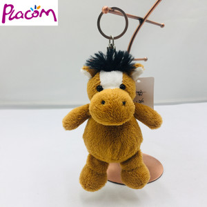Chất lượng cao <span class=keywords><strong>Plush</strong></span> Horse <span class=keywords><strong>Keychain</strong></span> mềm đồ chơi tùy chỉnh nhồi ngựa Keyring túi Mặt dây chuyền trẻ em Đồ chơi - Product Image 1