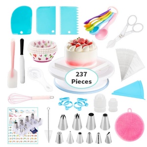 Stainless Steel Eco-Friendly Disposable Cake Mould Set with Icing Smoother and Spatula 1 Piece Dishwasher Safe - Product Image 2