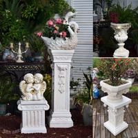 Jardinière d'extérieur de style européen, grande jardinière paysagère en GRC pour la décoration de jardin, garantie directe d'usine