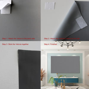 Pantalla de Proyección de <span class=keywords><strong>Pared</strong></span> de 84 Pulgadas de Plegado Rápido, Pantalla de Proyección de PVC ALR Reflectante para Uso Diurno, Relación de Aspecto 16:9, para Cine en Casa y Exteriores, 1 Año de Garantía - Product Image 2