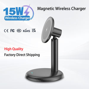 Base de Carga Inalámbrica Rápida Qi2 de 15W para Escritorio, Soporte Magnético para <span class=keywords><strong>Teléfono</strong></span>, Compatible con iPhone 17 16 15 14 13 12 y Samsung - Product Image 1