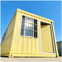 Hôtels, Restaurants, Mini-Cafés et Cuisines Modulaires Préfabriqués Portables de 20 pieds en Conteneurs – Design Moderne en Acier Sandwich