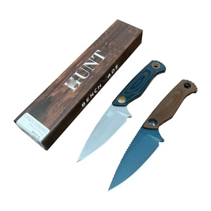 Couteau de poche pliant multi-usage 19 cm, lame CPM MagnaCut, pointe lance, bord plat, manche en lin industriel, pour camping en extérieur, DIY, OEM - Product Image 1