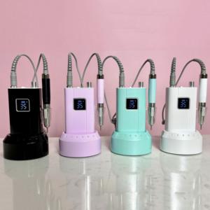 Strong Brushless Rechargeable <strong>Pink</strong> Blue Nail <strong>Drill</strong> 35000rpm Cordless Electric Nail Salon <strong>Drill</strong> Machine Factory Wholesale - Product Image 6