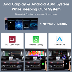 Autoradio Écran Tactile Sans Fil 8,8 Pouces Carplay pour <span class=keywords><strong>BMW</strong></span> <span class=keywords><strong>X3</strong></span> X4 <span class=keywords><strong>F25</strong></span> F26 CIC NBT GPS <span class=keywords><strong>Android</strong></span> Auto Système Linux - Product Image 3