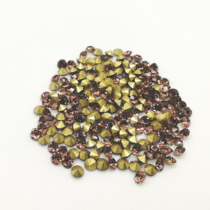 China Non-hotfix Rhinestones pointed back Chaton Glass Stones wholesale Rhinestones loose crystal beads diy accessories