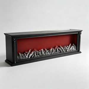 <span class=keywords><strong>Chimenea</strong></span> Decorativa LED USB con Efecto de Fuego Artificial, Sin Función de Calefacción, Carcasa <span class=keywords><strong>Blanca</strong></span> o Negra, Varios Tamaños, Estilo Columna Romana Cuadrada - Product Image 3