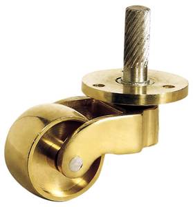 Schwenkrolle mit Feststellbremse, Schwerlast-Möbelrolle mit M8 20mm Gewindestange, 1,5 Zoll 2 Zoll Möbelräder - Product Image 1