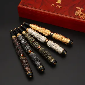 Vintage super quality Jinhao dragon pen fine nibs calligraphy dragon fountain pen for souvenir