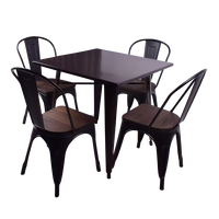 Sièges modernes Café Boutique Table à manger Chaise Salle à manger Table à manger Ensemble 4 chaises