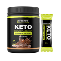 Barres protéinées Keto pour adultes Greenpie, vente chaude, personnalisées, imprimées, fraîches, épicées, sans goût, emballage en boîte