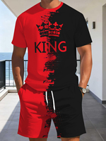 T-shirt décontracté pour homme à col rond et manches courtes, style vintage vieilli, imprimé numérique 3D avec motif de personnage, en tissu polyester respirant