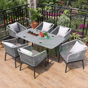 ZUOAN-Silla de ratán para jardín, mesa de centro para restaurante al aire libre, conjunto de <span class=keywords><strong>comedor</strong></span>, muebles de patio - Product Image 1