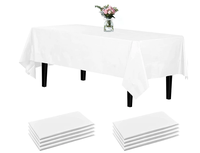 Nappes Jetables Blanches sur Mesure pour Fête, Pique-nique et Mariage