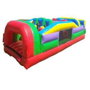 Prix <span class=keywords><strong>moins</strong></span> <span class=keywords><strong>cher</strong></span> commercial PVC 30ft jeu de parcours d'obstacles gonflable adulte personnaliser le parcours d'obstacles Orange de saut à vendre - Product Image 6