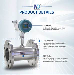 Thép không gỉ lưu lượng kế đồng hồ đo lưu lượng nước kỹ thuật số lưu lượng kế tuabin lưu lượng kế tuabin lỏng lưu lượng kế - Product Image 5