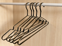 Cintres de luxe en métal bronze robustes avec encoches antidérapantes – Organisateur de garde-robe durable pour manteaux et costumes (emplacements individuels)