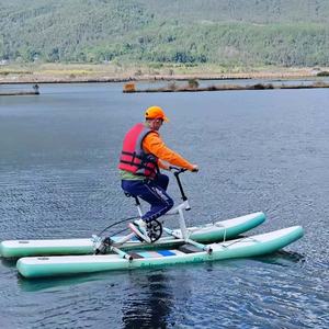 <span class=keywords><strong>Bicicleta</strong></span> acuática inflable impresa personalizada para instalaciones de entretenimiento acuático - Product Image 1