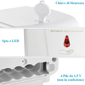 Distributeur automatique de savon liquide, 600 ml, capteur infrarouge mural, pour salle de bain et cuisine - Product Image 5