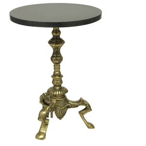 Table d'appoint artisanale de style traditionnel coin de meubles de salon à dessus arrondi Table d'appoint à vente mondiale - Product Image 1
