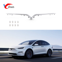 Grille supérieure de rechange chromée brillante 1047022-00-D pour Tesla Model X 2016-2020