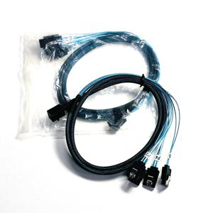 ที่มีคุณภาพสูงภายนอก MINI SAS HD SFF8643แยก4พอร์ต <span class=keywords><strong>SATA</strong></span> 7-PIN ฮาร์ดดิสก์เซิร์ฟเวอร์ข้อมูลที่ใช้ในการโจมตีสาย <span class=keywords><strong>SATA</strong></span> - Product Image 4