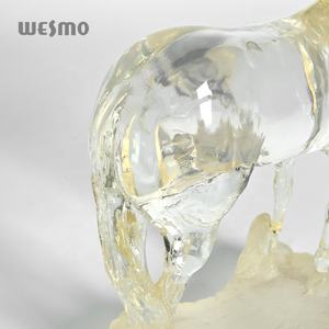 Modern ev dekor hayvan heykel reçine şeffaf reçine at heykeli - Product Image 4