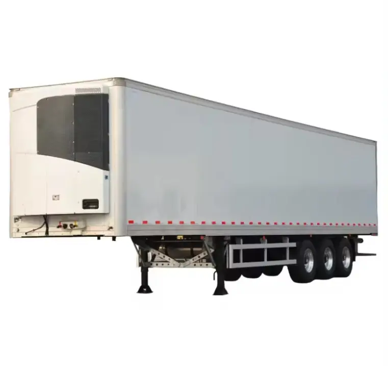 Wosheng fabrika satış 3 akslar özelleştirilmiş kapalı dondurucu kamyon römorkları buzdolabı kamyon frigorifik yarı römork