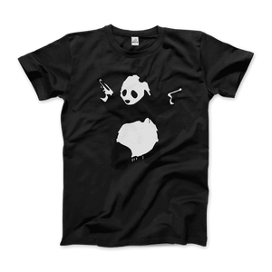 Camiseta con ilustración de Banksy Pandamonium Armed Panda - Product Image 5