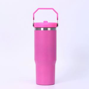 Mug de voiture isotherme double paroi 30 oz en acier inoxydable 304, portable, écologique, avec poignée, pour cadeaux d'affaires, maintien au chaud 6-12 heures - Product Image 3