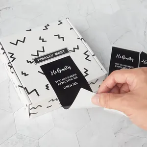 Aangepaste Bedrukte Logo Verpakking Label Verzending Verpakking Label Kartonnen Doos Label Voor Geschenkdoos