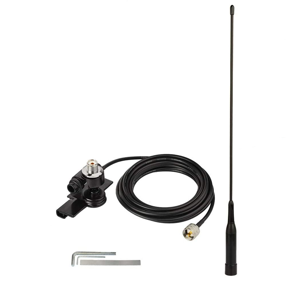 Bingfu Antenna VHF UHF Auto - Alto Guadagno Per Radio Mobile E Marine, Con Base Magnetica Forte - Foto 9