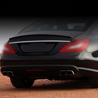 Hayon arrière en ABS noir brillant et motif carbone pour Mercedes Benz CLS-Class C218 berline CLS260 CLS300 2011-2017