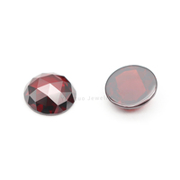 Zircone de Wuzhou taillée à la machine, taille rose orange, dos plat, qualité 5A, traitée thermiquement, pour bijoux
