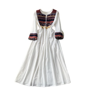 Falda afgana de otoño e invierno, muy vendida, informal, de manga larga, cuello redondo y compresión, ideal para vacaciones. - Product Image 4