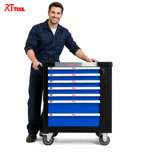 RT TOOL Armadio Portautensili Professionale a 7 Cassetti con Ruote per Officina Meccanica CE - Product Image 4