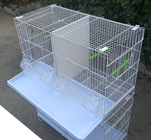 Sıcak satış yüksek kaliteli istiflenebilir yetiştiriciliği kuşlar kafes kuş büyük kafes metal kuş kafesi - Product Image 1