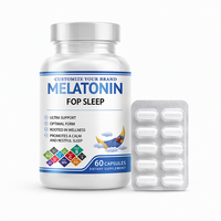 Comprimés de mélatonine 3mg 5mg 10mg, complément alimentaire pour favoriser le sommeil, favorise une relaxation profonde, OEM ODM, étiquette privée, vente en gros, HACCP, HALAL, KOSHER