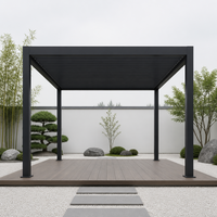 Minimalistische Motorisierte Aluminium-Pergola mit Verstellbaren Lamellen, Elektrostatisch Beschichtet, Bioklimatisch und Umweltfreundlich