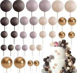 للبيع بالجملة كرات فوم صناعية ملونة 32 قطعة-كعكة عيد ميلاد بابايدش موضوع حفلة - Product Image 5