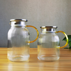 Bền Vòng truyền Nắp ngọn lửa miễn phí sọc thủy tinh cà Phê Trà nước trái cây nước giải khát bình - Product Image 6